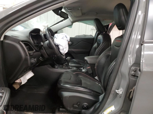 2019 Jeep Cherokee Trailhawk с VIN 1C4PJMBX7KD426213, выставлен на аукционе Copart как лот 54957065 с пробегом 46 066 миль миль и Списание • Salvage title. История ставок и продаж доступна на DreamBid. Изображение 7.