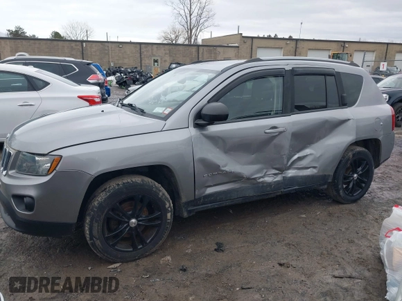 2016 Jeep Compass Sport with VIN 1C4NJDBB3GD549493, listed as a IAAI auction lot 41728474 with 120,470 mi miles and . Bid and sale history available at carsss.com. Image 2.