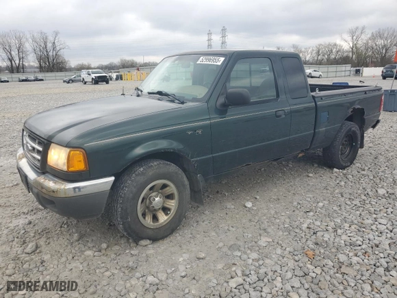 2002 Ford Ranger XL Fleet with VIN 1FTYR44V62PB75899, listed as a Copart auction lot 52996955 with 147,613 mi miles and Clean Title. Bid and sale history available at carsss.com. Image 1.