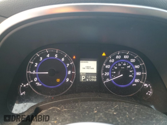2014 Infiniti QX70 with VIN JN8CS1MU9EM450664, listed as a Copart auction lot 50768775 with 121,566 mi miles and Salvage Title. Bid and sale history available at DreamBid. Image 9.