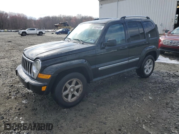 2006 Jeep Liberty Limited with VIN 1J4GL58K66W164569, listed as a Copart auction lot 50594685 with 215,040 mi miles and Salvage Title. Bid and sale history available at carsss.com. Image 1.