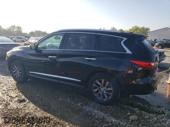 2013 Infiniti JX35 with VIN 5N1AL0MM0DC339401, listed as a Copart auction lot 67927874 with 185,721 mi miles and Salvage Title. Bid and sale history available at carsss.com. Image 2.