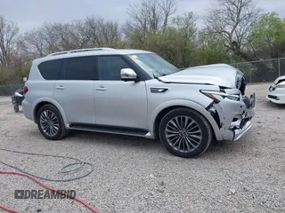 2021 Infiniti QX80 Sensory with VIN JN8AZ2BE9M9267352, listed as a IAAI auction lot 42016437 with 43,872 mi miles and . Bid and sale history available at DreamBid. Image 13.