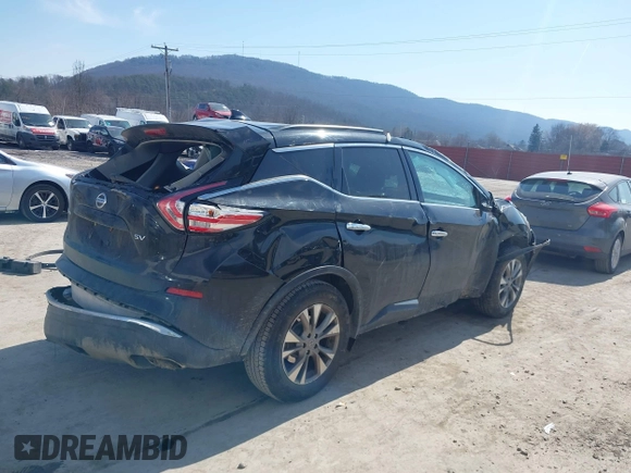 2018 Nissan Murano SV with VIN 5N1AZ2MG4JN116458, listed as a IAAI auction lot 41780269 with 157,587 mi miles and . Bid and sale history available at carsss.com. Image 4.