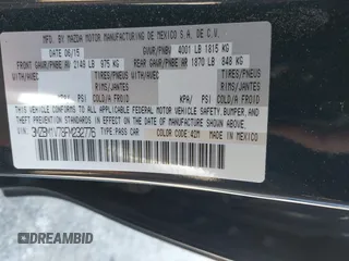 2015 Mazda 3 i Touring with VIN 3MZBM1V78FM232776, listed as a IAAI auction lot 42134608 with 123,927 mi miles and . Bid and sale history available at DreamBid. Image 9.
