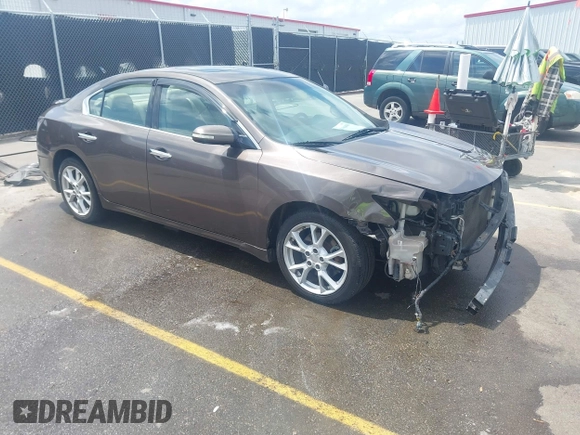 2014 Nissan Maxima S with VIN 1N4AA5AP9EC430843, listed as a IAAI auction lot 42104446 with 159,256 mi miles and . Bid and sale history available at DreamBid. Image 1.