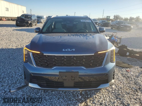 2025 Kia Sorento Hybrid EX with VIN KNDRHDJG9S5289243, listed as a Copart auction lot 84299744 with 7,406 mi miles and Salvage Title. Bid and sale history available at carsss.com. Image 5.