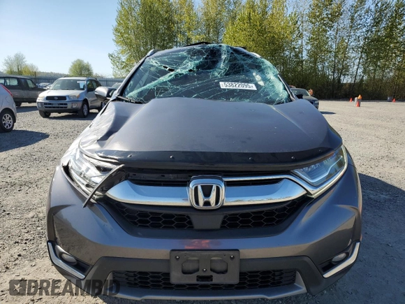 2019 Honda CR-V Touring with VIN JHLRW2H95KX022822, listed as a Copart auction lot 53822095 with 98,134 mi miles and Salvage Title. Bid and sale history available at DreamBid. Image 5.