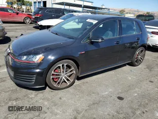 2017 Volkswagen Golf GTI S with VIN 3VW447AUXHM021086, listed as a Copart auction lot 73241644 with 72,667 mi miles and Salvage Title. Bid and sale history available at carsss.com. Image 1.