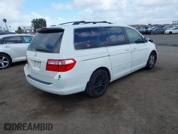 2006 Honda Odyssey EX-L z VIN 5FNRL38766B452806, wystawiony jako IAAI lot #41931830 z przebiegiem 133 822 mil mil oraz . Historia ofert i sprzedaży dostępna na DreamBid. Obrazek 4.