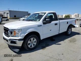 2019 Ford F-150 XL with VIN 1FTMF1C57KKD92723, listed as a Copart auction lot 61220695 with 61,022 mi miles and Salvage title. Bid and sale history available at DreamBid. Image 1.