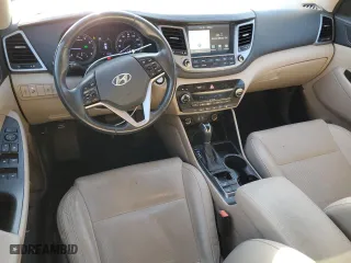 2017 Hyundai Tucson SE Plus with VIN KM8J33A44HU423310, listed as a Copart auction lot 46449215 with 146,383 mi miles and Salvage Title. Bid and sale history available at carsss.com. Image 8.