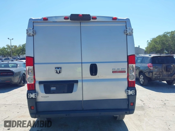 2018 Ram ProMaster Cargo with VIN 3C6TRVAG5JE131548, listed as a IAAI auction lot 41899642 with 207,746 mi miles and . Bid and sale history available at DreamBid. Image 16.
