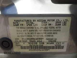 2006 Nissan Sentra S with VIN 3N1CB51D26L623009, listed as a IAAI auction lot 42137758 with 74,392 mi miles and . Bid and sale history available at DreamBid. Image 9.