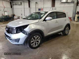 2014 Kia Sportage LX with VIN KNDPBCAC0E7636614, listed as a Copart auction lot 53620885 with 195,416 mi miles and Non Repairable. Bid and sale history available at carsss.com. Image 1.