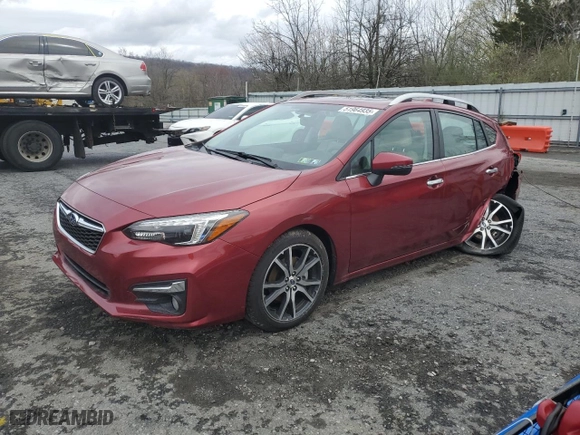 2019 Subaru Impreza Limited with VIN 4S3GTAU63K3706956, listed as a Copart auction lot 51964935 with 34,177 mi miles and Salvage Title. Bid and sale history available at carsss.com. Image 1.