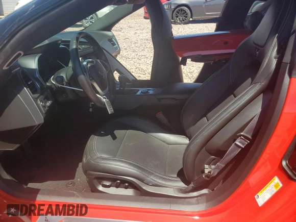 2014 Chevrolet Corvette 3LT with VIN 1G1YE2D71E5119797, listed as a Copart auction lot 61239005 with 12,879 mi miles and Salvage title. Bid and sale history available at DreamBid. Image 7.