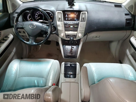 2009 Lexus RX 350 with VIN 2T2HK31U89C110907, listed as a Copart auction lot 50955995 with 195,294 mi miles and Salvage Title. Bid and sale history available at DreamBid. Image 8.