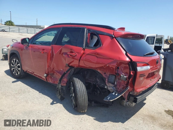 2023 Toyota Corolla Cross Hybrid S z VIN 7MUFBABG3PV011365, wystawiony jako Copart lot #56407204 z przebiegiem Nie podano mil oraz Szkoda całkowita • Salvage title. Historia ofert i sprzedaży dostępna na DreamBid. Obrazek 2.