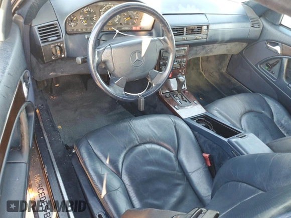 1997 Mercedes-Benz SL 500 with VIN WDBFA63F4VF148651, listed as a Copart auction lot 75893884 with 96,697 mi miles and Clean title. Bid and sale history available at DreamBid. Image 8.