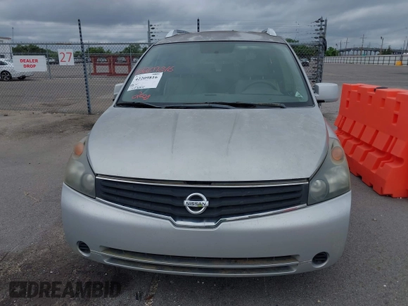 2008 Nissan Quest S z VIN 5N1BV28U48N121749, wystawiony jako IAAI lot #42209816 z przebiegiem 173 970 mil mil oraz . Historia ofert i sprzedaży dostępna na DreamBid. Obrazek 6.