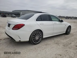 2015 Mercedes-Benz C-Class C 400 with VIN 55SWF6GB0FU030420, listed as a Copart auction lot 46078455 with 114,485 mi miles and Clean Title. Bid and sale history available at carsss.com. Image 3.