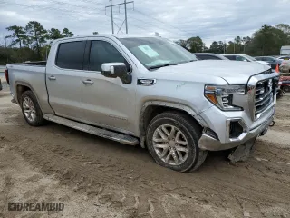 2021 GMC Sierra 1500 SLT with VIN 3GTU9DET2MG283410, listed as a Copart auction lot 87686155 with 96,020 mi miles and Salvage Title. Bid and sale history available at carsss.com. Image 4.