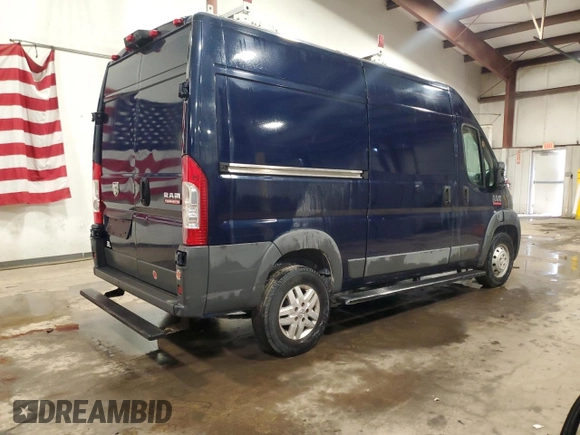 2014 Ram ProMaster Cargo with VIN 3C6TRVBG3EE105258, listed as a Copart auction lot 42747285 with Not Provided miles and Salvage Title. Bid and sale history available at DreamBid. Image 3.