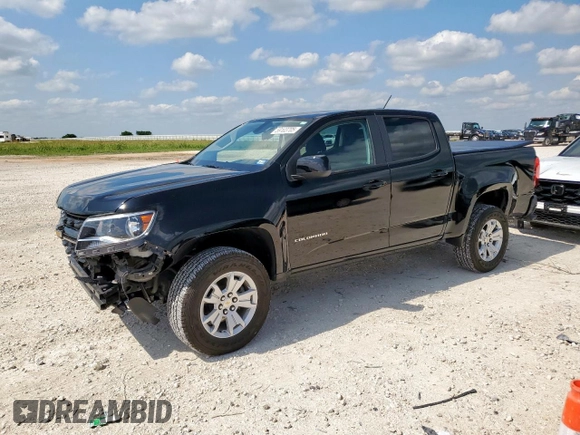 2022 Chevrolet Colorado 2WD LT with VIN 1GCGSCEA9N1249104, listed as a Copart auction lot 59103705 with 16,122 mi miles and Salvage title. Bid and sale history available at DreamBid. Image 1.