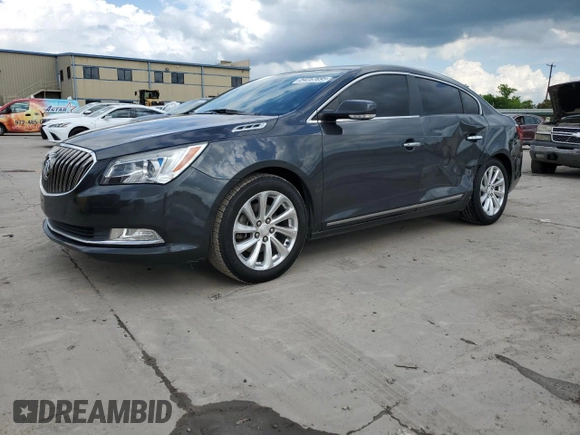 2014 Buick LaCrosse Leather with VIN 1G4GB5G39EF177040, listed as a Copart auction lot 54257695 with 128,690 mi miles and Salvage Title. Bid and sale history available at DreamBid. Image 1.