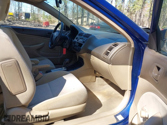 2005 Honda Civic Cpe VP SSRS with VIN 1HGEM22315L014462, listed as a IAAI auction lot 41821827 with 161,394 mi miles. Bid and sale history available at carsss.com. Image 5.