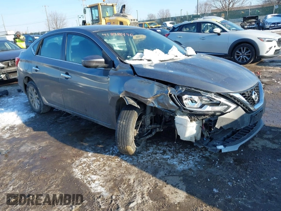 2019 Nissan Sentra SV with VIN 3N1AB7AP1KY430196, listed as a IAAI auction lot 41398490 with 77,818 mi miles and . Bid and sale history available at DreamBid. Image 1.