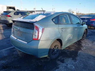2013 Toyota Prius One with VIN JTDKN3DU1D5628795, listed as a IAAI auction lot 41257889 with 153,728 mi miles. Bid and sale history available at carsss.com. Image 4.
