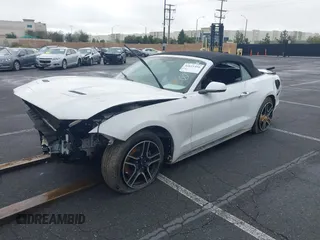 2020 Ford Mustang EcoBoost with VIN 1FATP8UH1L5114464, listed as a IAAI auction lot 41611456 with Not Provided miles and . Bid and sale history available at DreamBid. Image 2.