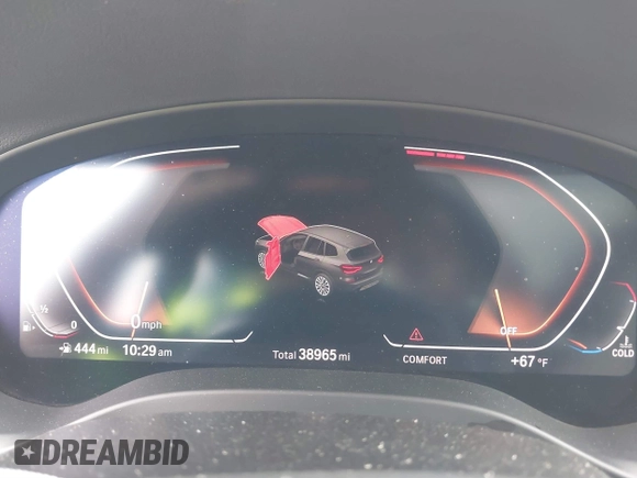 2020 BMW X3 xDrive30i with VIN 5UXTY5C09L9D66653, listed as a IAAI auction lot 40030845 with 38,965 mi miles and . Bid and sale history available at DreamBid. Image 7.