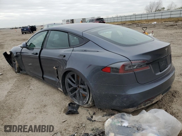 2022 Tesla Model S with VIN 5YJSA1E54NF465048, listed as a Copart auction lot 88756425 with 78,798 mi miles and Salvage Title. Bid and sale history available at DreamBid. Image 2.