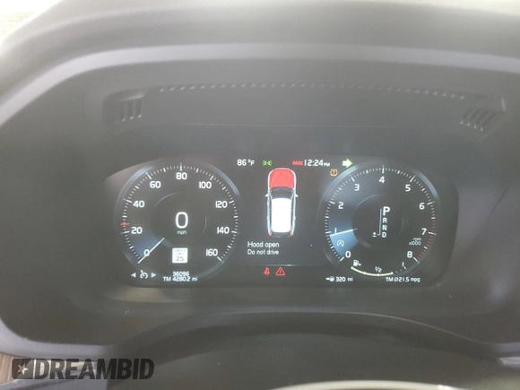 2021 Volvo XC60 Momentum с VIN YV4102RK2M1886212, выставлен на аукционе Copart как лот 55256565 с пробегом 36 096 миль миль и Списание • Salvage title. История ставок и продаж доступна на DreamBid. Изображение 9.