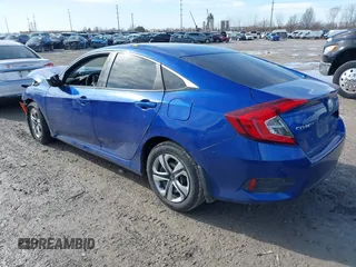 2018 Honda Civic Sedan LX with VIN 19XFC2F53JE019635, listed as a IAAI auction lot 41537152 with 74,958 mi miles. Bid and sale history available at carsss.com. Image 3.