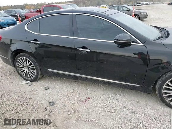 2015 Kia Cadenza Premium with VIN KNALN4D74F5176779, listed as a Copart auction lot 77789274 with 159,605 mi miles and Salvage Title. Bid and sale history available at carsss.com. Image 10.