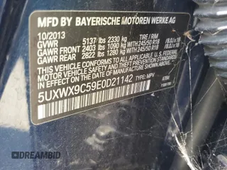 2014 BMW X3 xDrive28i z VIN 5UXWX9C59E0D21142, wystawiony jako Copart lot #60329245 z przebiegiem 173 409 mil mil oraz Szkoda całkowita • Salvage title. Historia ofert i sprzedaży dostępna na DreamBid. Obrazek 14.