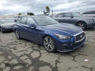 2019 Infiniti Q50 3.0t LUXE with VIN JN1EV7AP9KM515945, listed as a Copart auction lot 43646065 with 66,658 mi miles and Salvage Title. Bid and sale history available at carsss.com. Image 4.