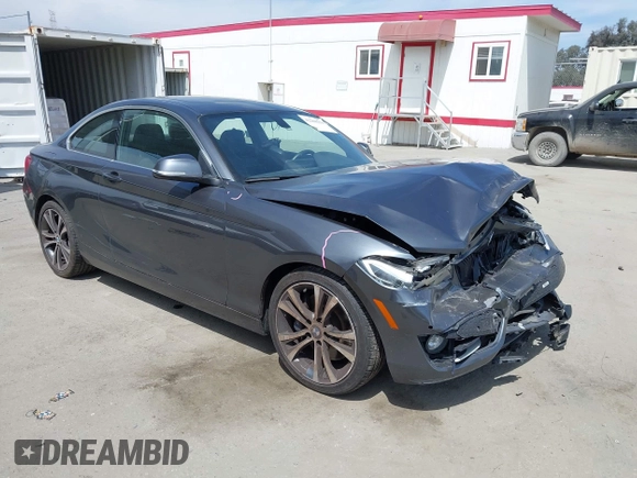 2016 BMW 2 Series 228i with VIN WBA1F9C57GV544455, listed as a IAAI auction lot 42268534 with 96,942 mi miles and . Bid and sale history available at DreamBid. Image 1.