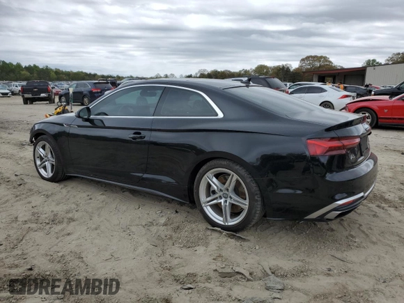2020 Audi A5 Premium Plus z VIN WAUTNAF58LA002873, wystawiony jako Copart lot #53747345 z przebiegiem 39 908 mil mil oraz Szkoda całkowita • Salvage title. Historia ofert i sprzedaży dostępna na DreamBid. Obrazek 2.