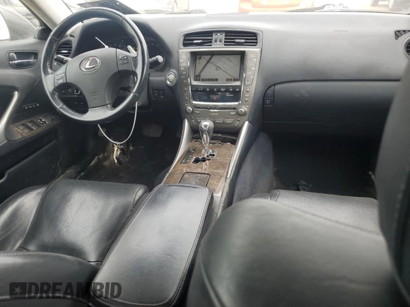 2009 Lexus IS 250 with VIN JTHCK262195028304, listed as a Copart auction lot 61438245 with 152,572 mi miles and Salvage title. Bid and sale history available at DreamBid. Image 8.