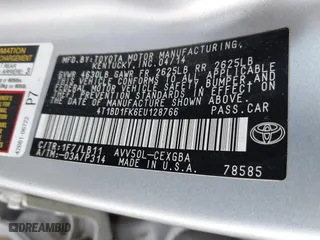 2014 Toyota Camry Hybrid LE with VIN 4T1BD1FK6EU128766, listed as a IAAI auction lot 42004487 with 280,013 mi miles. Bid and sale history available at carsss.com. Image 9.