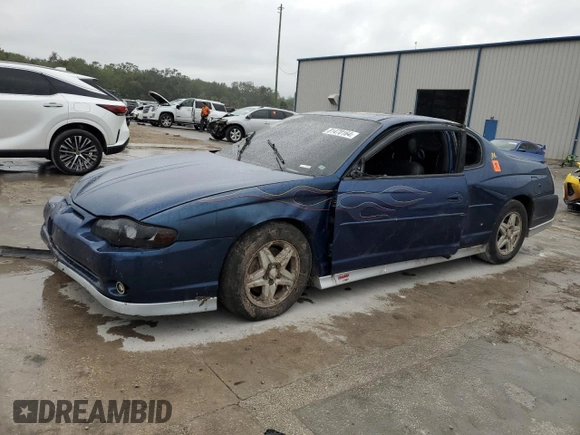 2003 Chevrolet Monte Carlo SS with VIN 2G1WX15K539338082, listed as a Copart auction lot 81470164 with 0 mi miles and Salvage Title. Bid and sale history available at carsss.com. Image 1.