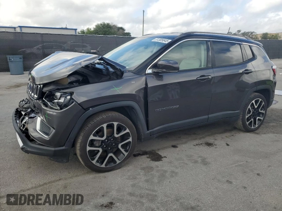 2018 Jeep Compass Limited with VIN 3C4NJCCB7JT259669, listed as a Copart auction lot 51305645 with 97,817 mi miles and Salvage Title. Bid and sale history available at carsss.com. Image 1.