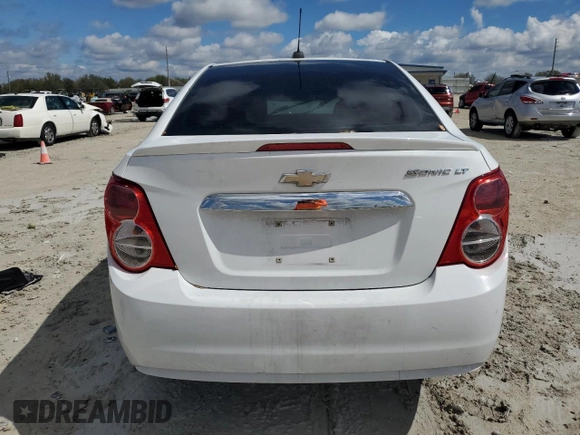 2016 Chevrolet Sonic LT with VIN 1G1JC5SH3G4178427, listed as a Copart auction lot 46332365 with Not provided miles and Salvage title. Bid and sale history available at DreamBid. Image 6.