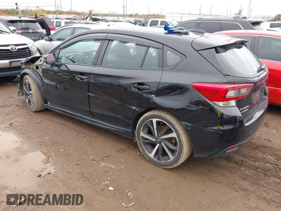 2022 Subaru Impreza Sport with VIN 4S3GTAL66N3716211, listed as a IAAI auction lot 40976630 with 111,208 mi miles. Bid and sale history available at carsss.com. Image 3.