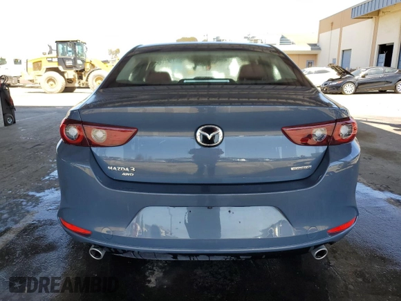 2024 Mazda 3 S Carbon Edition with VIN 3MZBPBCM7RM410798, listed as a Copart auction lot 52444015 with 17,150 mi miles and Non Repairable. Bid and sale history available at DreamBid. Image 6.